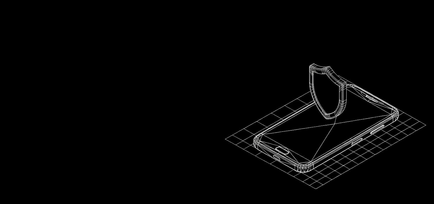 Isometric wireframe for Branded caller ID
